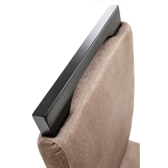 CLARION 2 Stühle schwarz / Polsterung: MONOLITH 09 (dunkelbraun) (1p=2Stk)