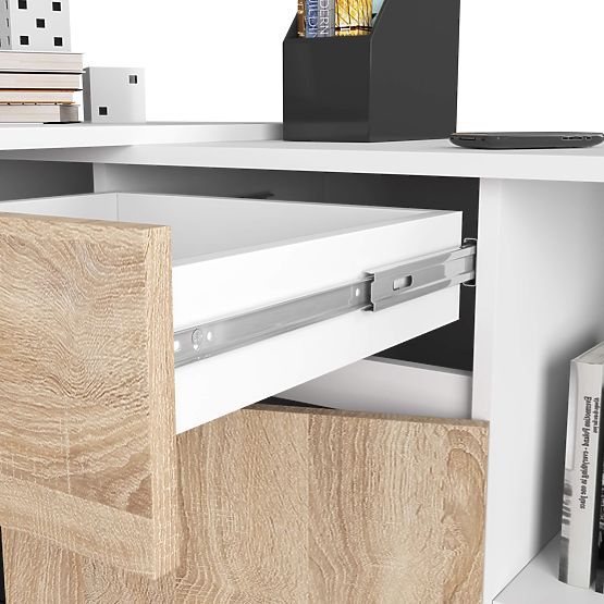 CLP B-17 SET KOMMODE + SCHREIBTISCH PK WEISS / SONOMA