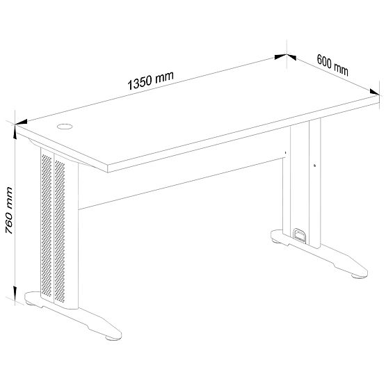 COMPUTERTISCH BM-135 EICHE CRAFT