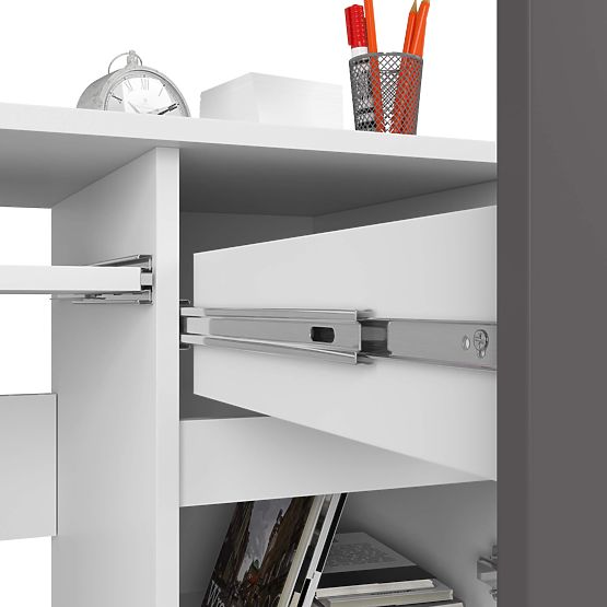 COMPUTERTISCH PIKSEL PK WEISS / GRAU - RECHTS