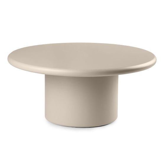 Couchtisch Arce 80 cm, dunkelbeige, matt