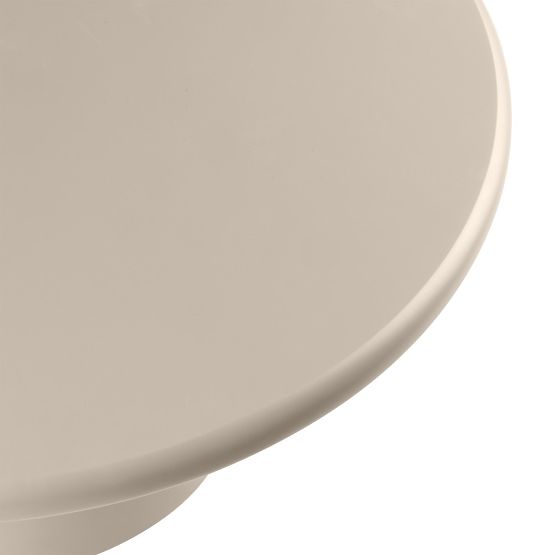Couchtisch Arce 80 cm, dunkelbeige, matt