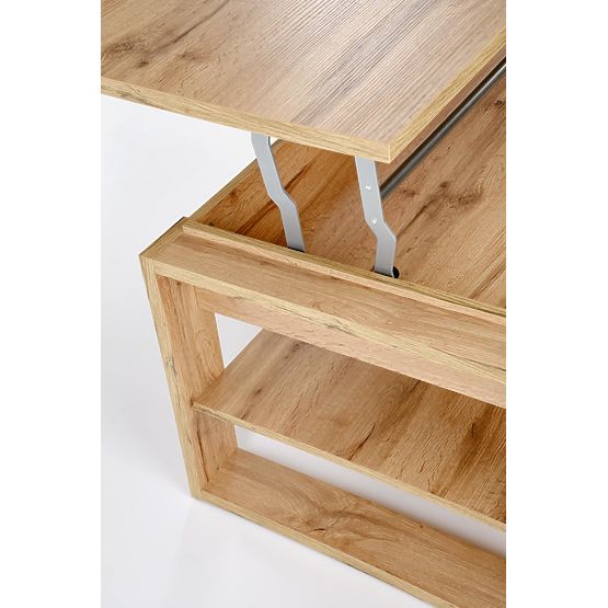 Couchtisch BETTY mit anhebbarer Platte in Eiche Artisan
