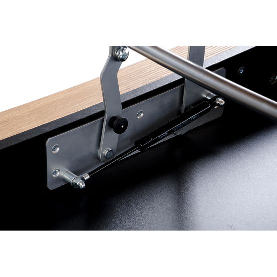 Couchtisch BETTY mit Hebeplatte Eiche Artisan / Schwarz (2p=1Stk)