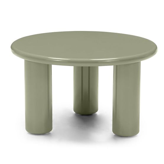 Couchtisch Blair 60 cm, olivgrün, glänzend