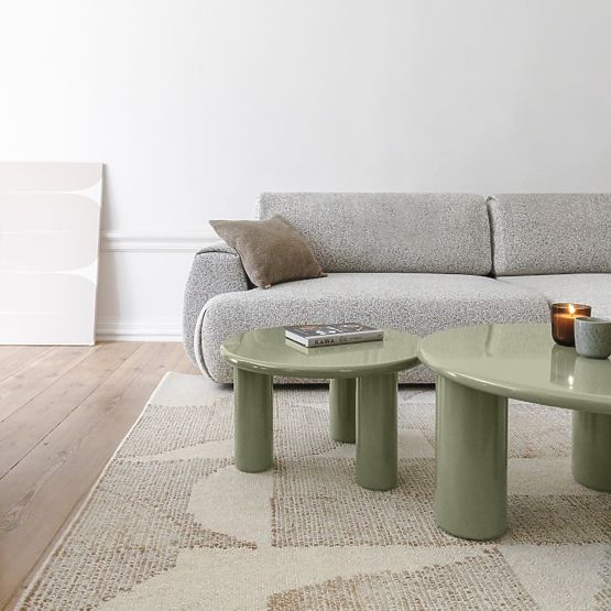 Couchtisch Blair 60 cm, olivgrün, glänzend