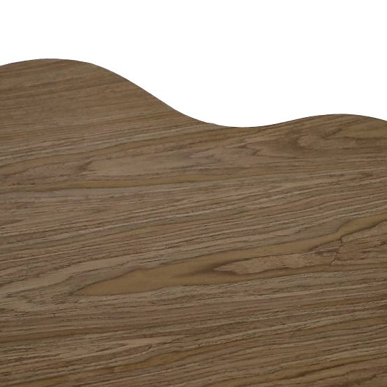 Couchtisch Cosmo 90 cm, Nussbaum, abgerundete Form