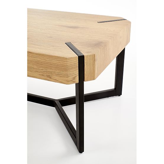 Couchtisch LAVIDA - Goldene Eiche/Schwarz