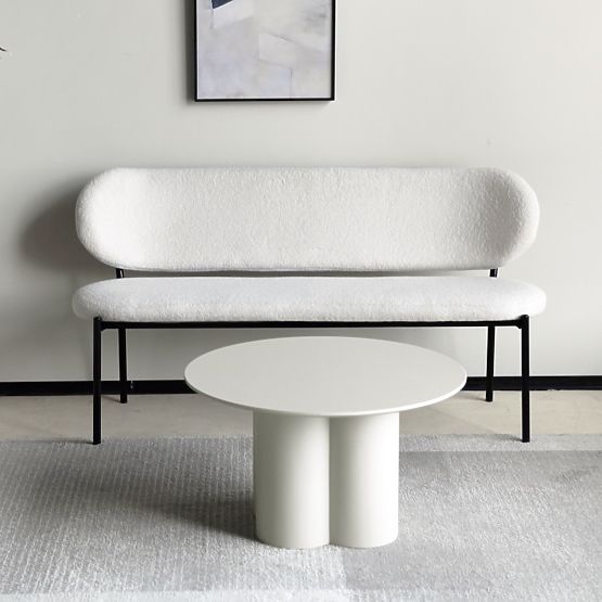 Couchtisch Lazaro 80 cm, rund, graubeige