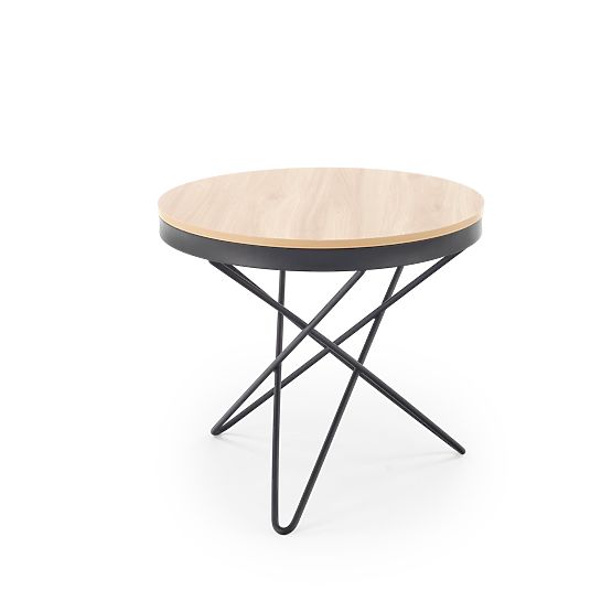 Couchtisch LEILA, natur/schwarz (1p=1 Stk.)