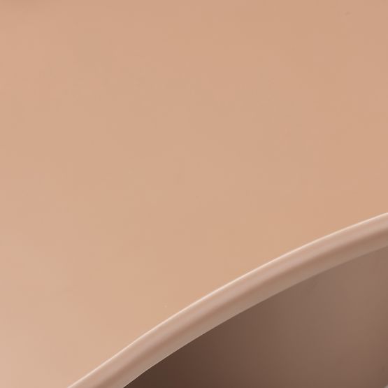 Couchtisch Monaco zimtfarben, matt, abgerundete Formen