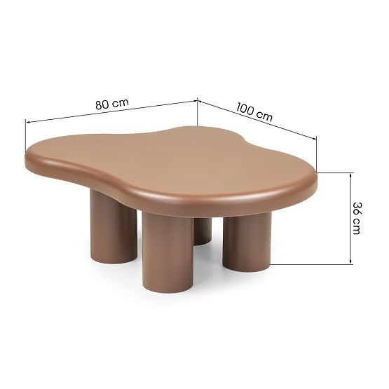 Couchtisch Vercelli 100 cm, Choco