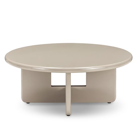 Couchtisch Vinto 80 cm, beige, glänzend