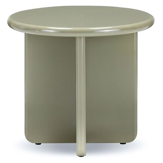 Couchtisch Vivid 50 cm, olivgrün, glänzend