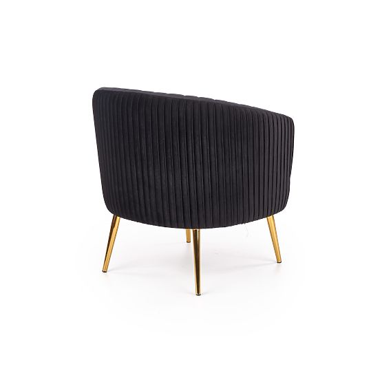 CROWN Relaxsessel schwarz / gold