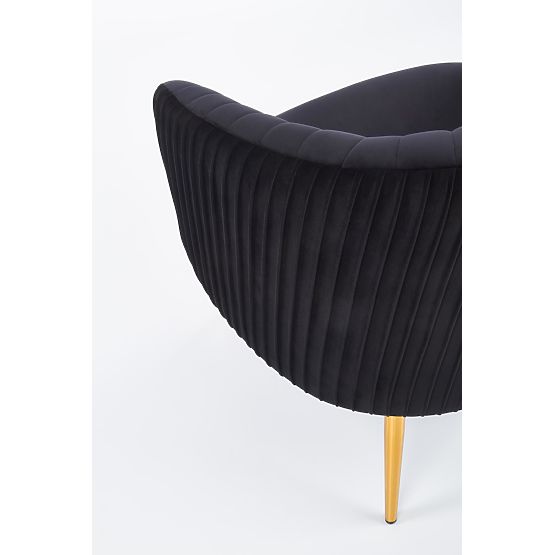 CROWN Relaxsessel schwarz / gold