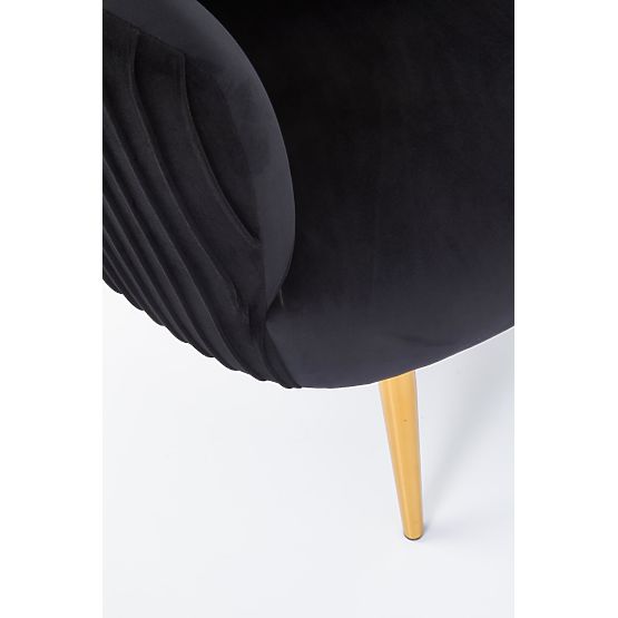 CROWN Relaxsessel schwarz / gold