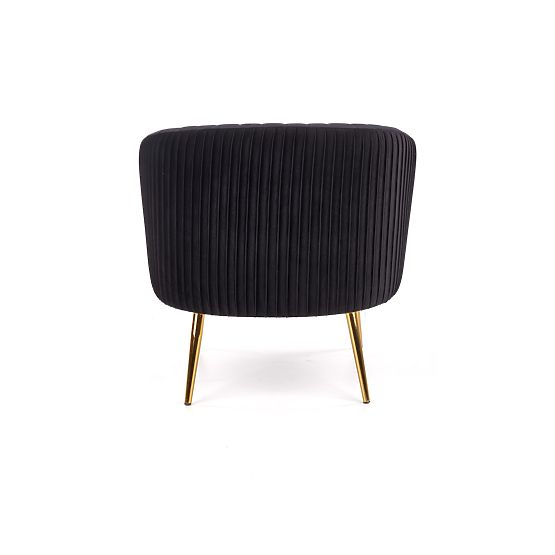 CROWN Relaxsessel schwarz / gold
