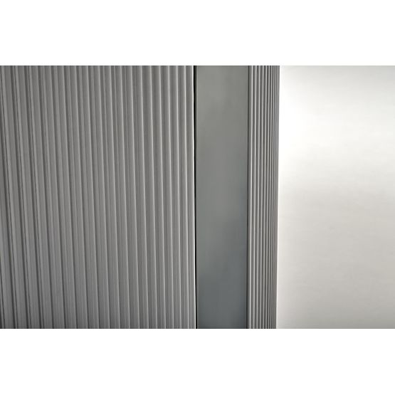 DANCAN ausziehbarer Tisch, weißer Marmor / grau / hellgrau / schwarz (3p=1Stk)