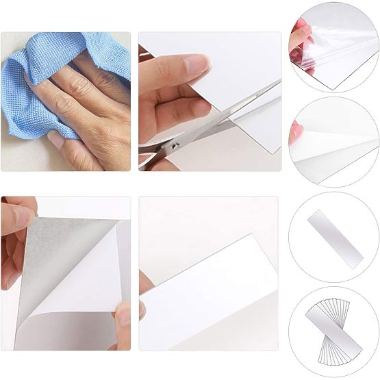 Dekoratives Acrylspiegel Oblong 50 cm