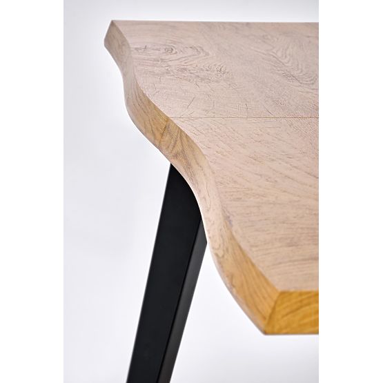 DICKSON 2 ausziehbarer Tisch 150-210/90 cm, Platte - natur, Beine - schwarz (2p=1Stk)