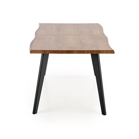 DICKSON ausziehbarer Tisch 120-180/80 cm, Platte - natur, Beine - schwarz (2p=1Stk)