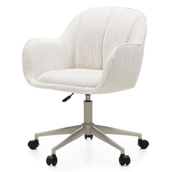 Drehstuhl Almeria, cremefarbig/beige Beine