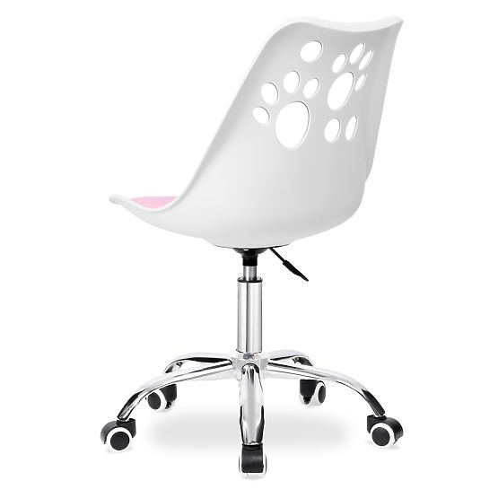 Drehstuhl Grover weiß-rosa