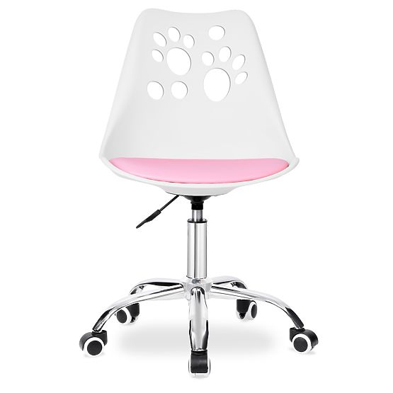Drehstuhl Grover weiß-rosa