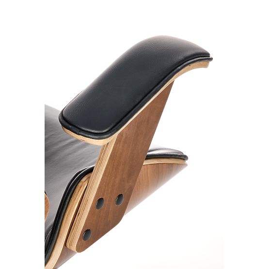 Drehstuhl IGNAZIO, Nussbaum-Schwarz (1p=1Stk)