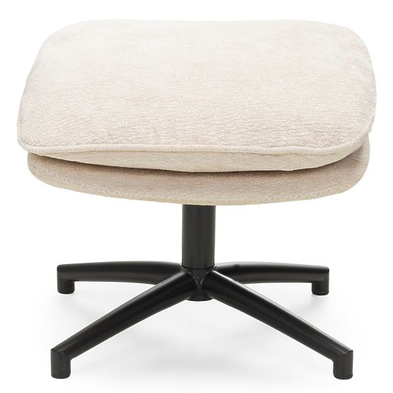 Drehstuhl mit Fußstütze Verano beige