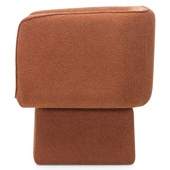 Drehstuhl One Kupfer, Bouclé