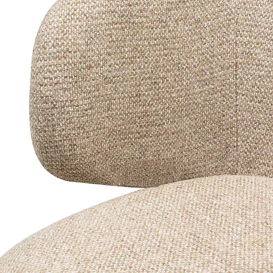 Drehstuhl Pearl Mokka, schwarze Beine