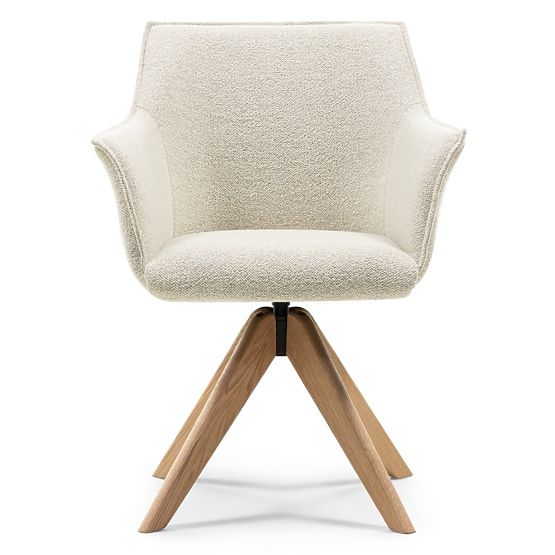 Drehstuhl Positano creme, Eiche