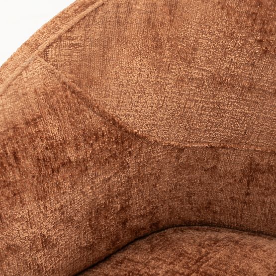 Drehstuhl Rumble kupferfarben, abgerundete Form