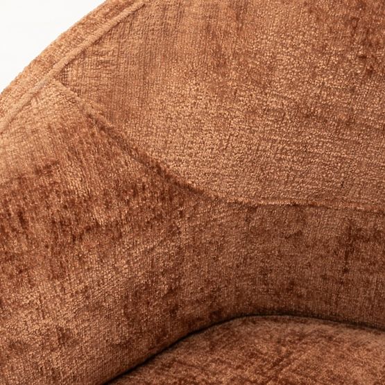 Drehstuhl Rumble kupferfarben, abgerundete Form