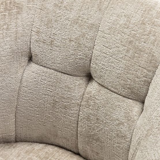 Drehstuhl Santos hellbeige/schwarze Beine