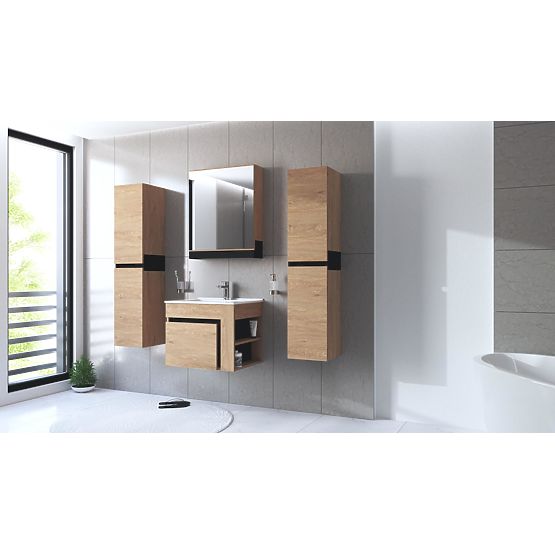 DUESA Spiegelschrank 60/1D Eiche Gold