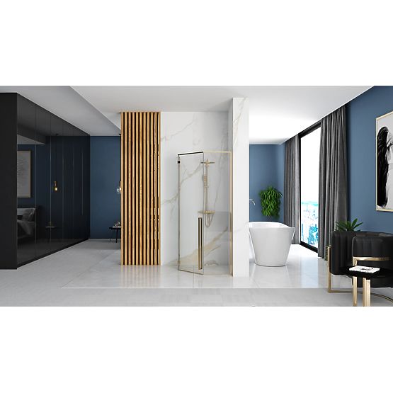 Duschkabine Rea DIAMOND 100x100 GOLD