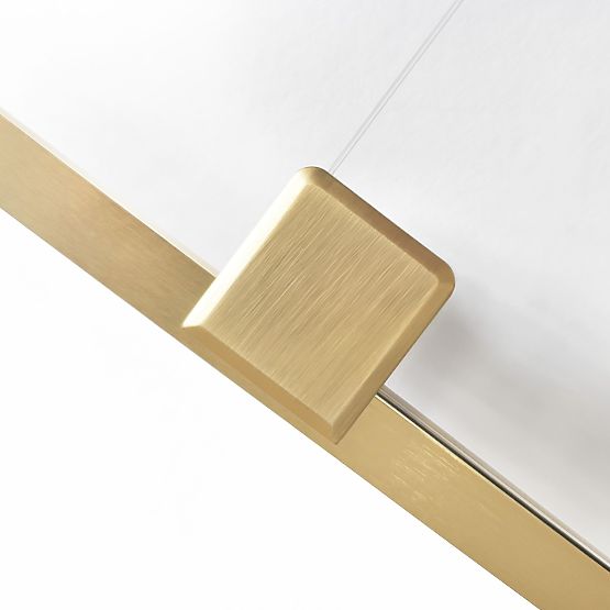 Duschkabine REA Montana Gebürstetes Gold 140x100