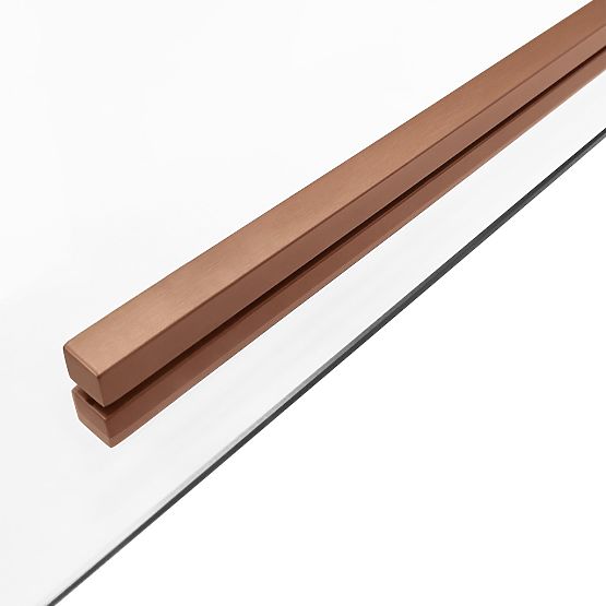 Duschkabine SOLAR Gebürstetes Kupfer 90x90