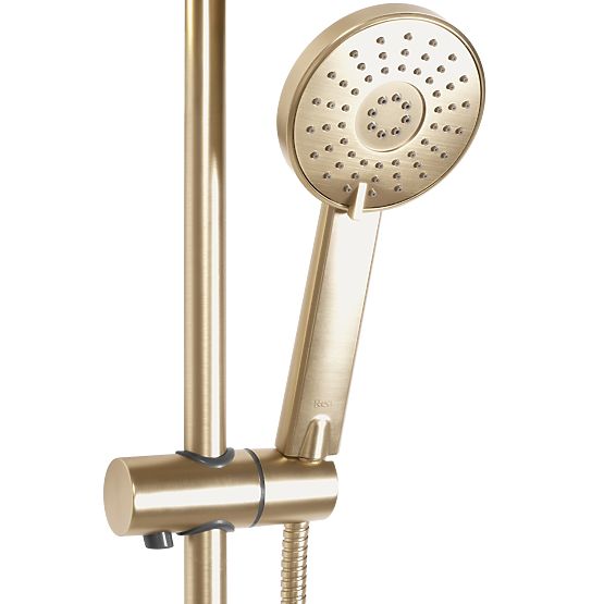 Duschset mit Thermostat REA Bliss gebürstetes Gold