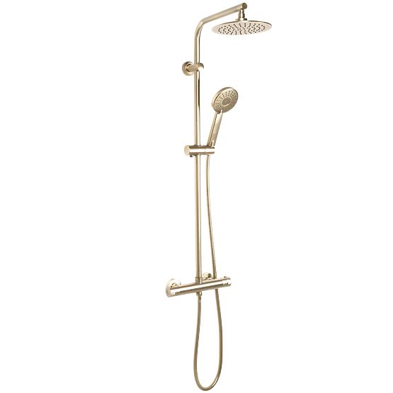 Duschset mit Thermostat REA Bliss gebürstetes Gold