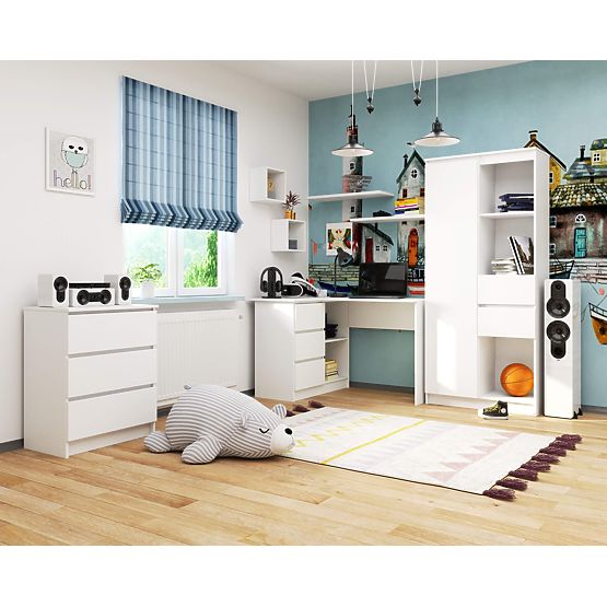 ECK-SCHREIBTISCH B16 CLP PK LINKS WEISS