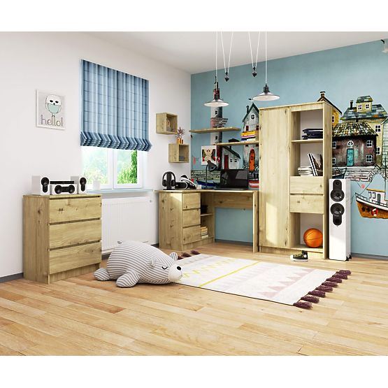 ECKSCHREIBTISCH B16 CLP LINKS EICHE ARTISAN