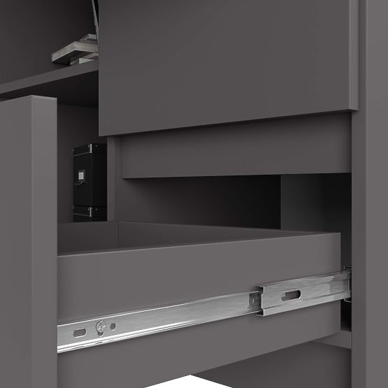 ECKSCHREIBTISCH B16 CLP RECHTS GRAU