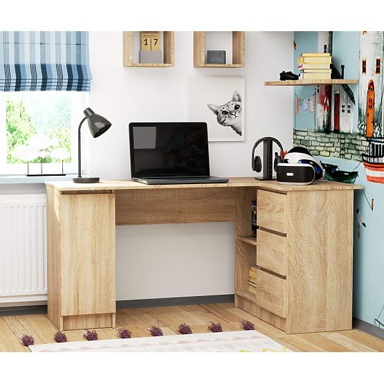 ECKSCHREIBTISCH B20 155 cm RECHTS SONOMA