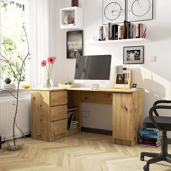 ECKSCHREIBTISCH B20 CLP LINKSHÄNDER PK EICHE ARTISAN