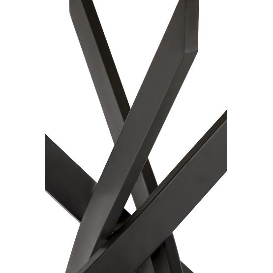 EDGAR Tisch, Platte - Goldene Eiche, Beine - Schwarz (2p=1Stk)