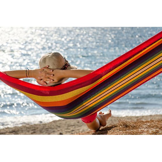 Einzelsitz-Hängematte mit 40 cm Spreizstab 400257 Gelb